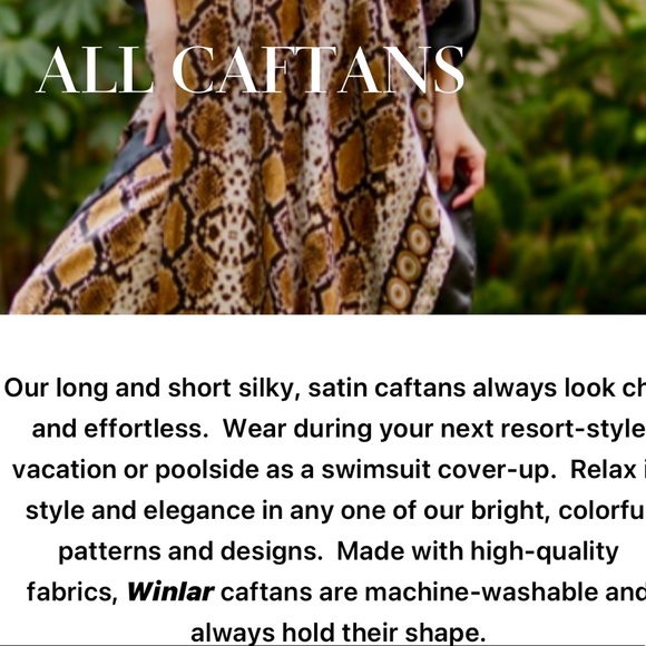 🌹NWT WINLAR GYPSY RED ROYAL SATIN CHARMEUSE COVERUP/ CAFTAN - Picture 10 of 10